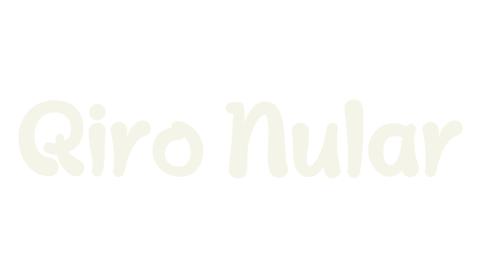 Qiro Nular, bubble letters font preview