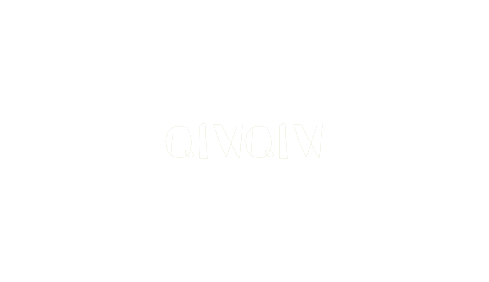 QIWQIW, cartoon font preview
