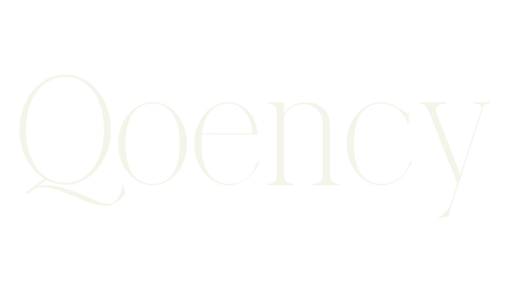 Qoency, serif font preview