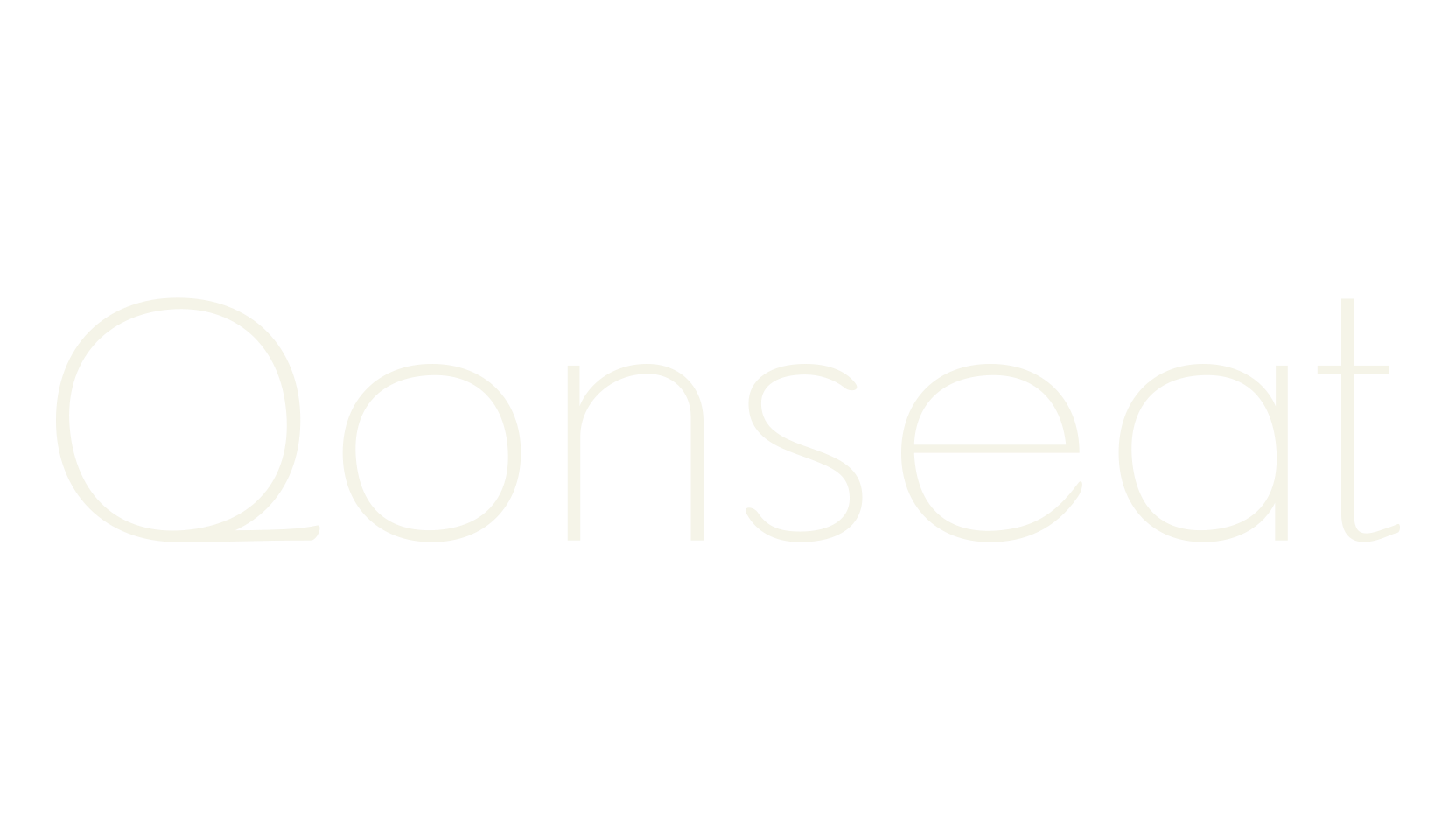 Qonseat, luxury font preview