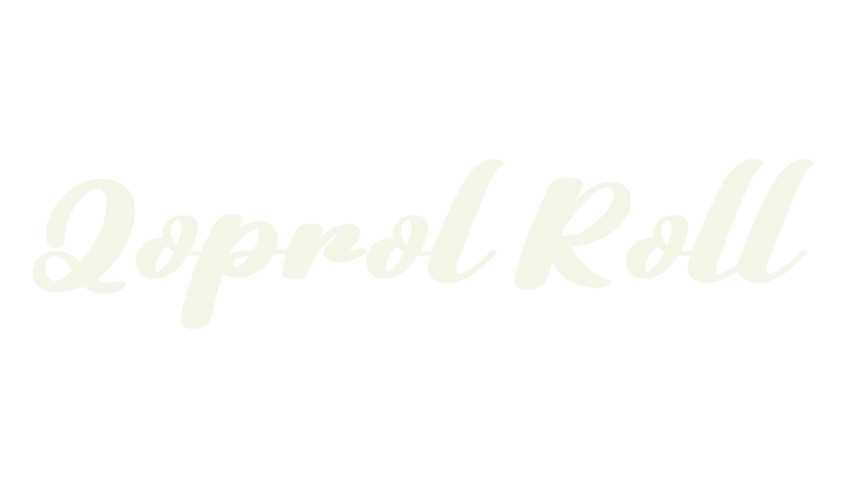 Qoprol Roll, calligraphy font preview