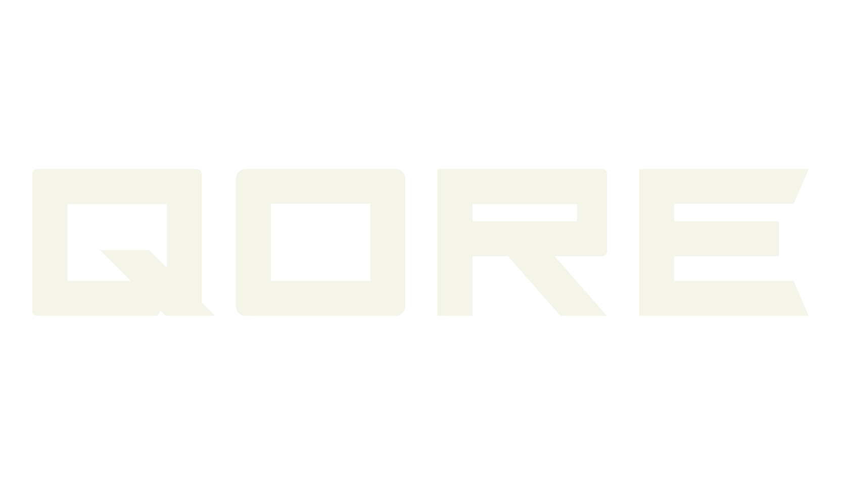 QORE, futuristic font preview