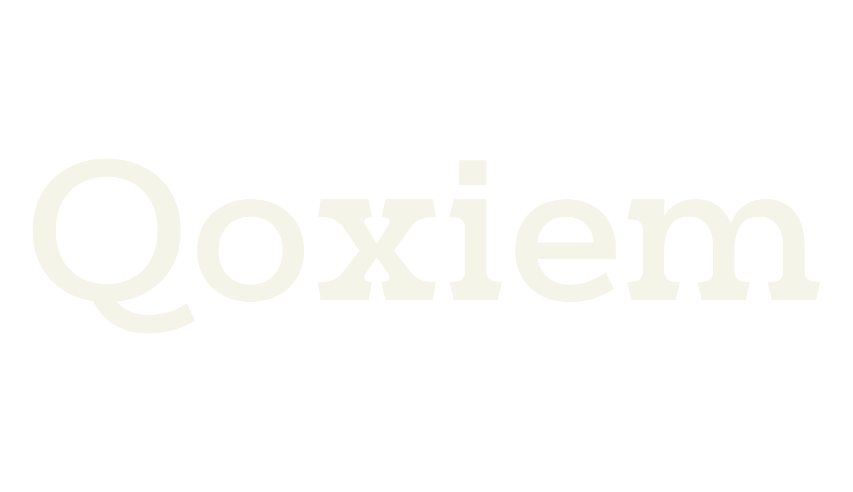 Qoxiem, serif font preview