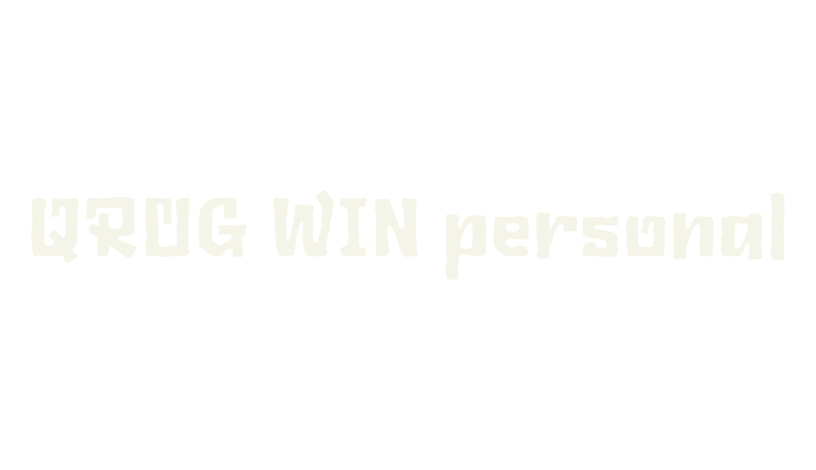 QROG WIN personal, sans serif font preview