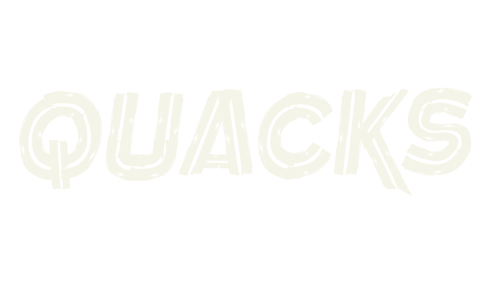 Quacks, logo font preview