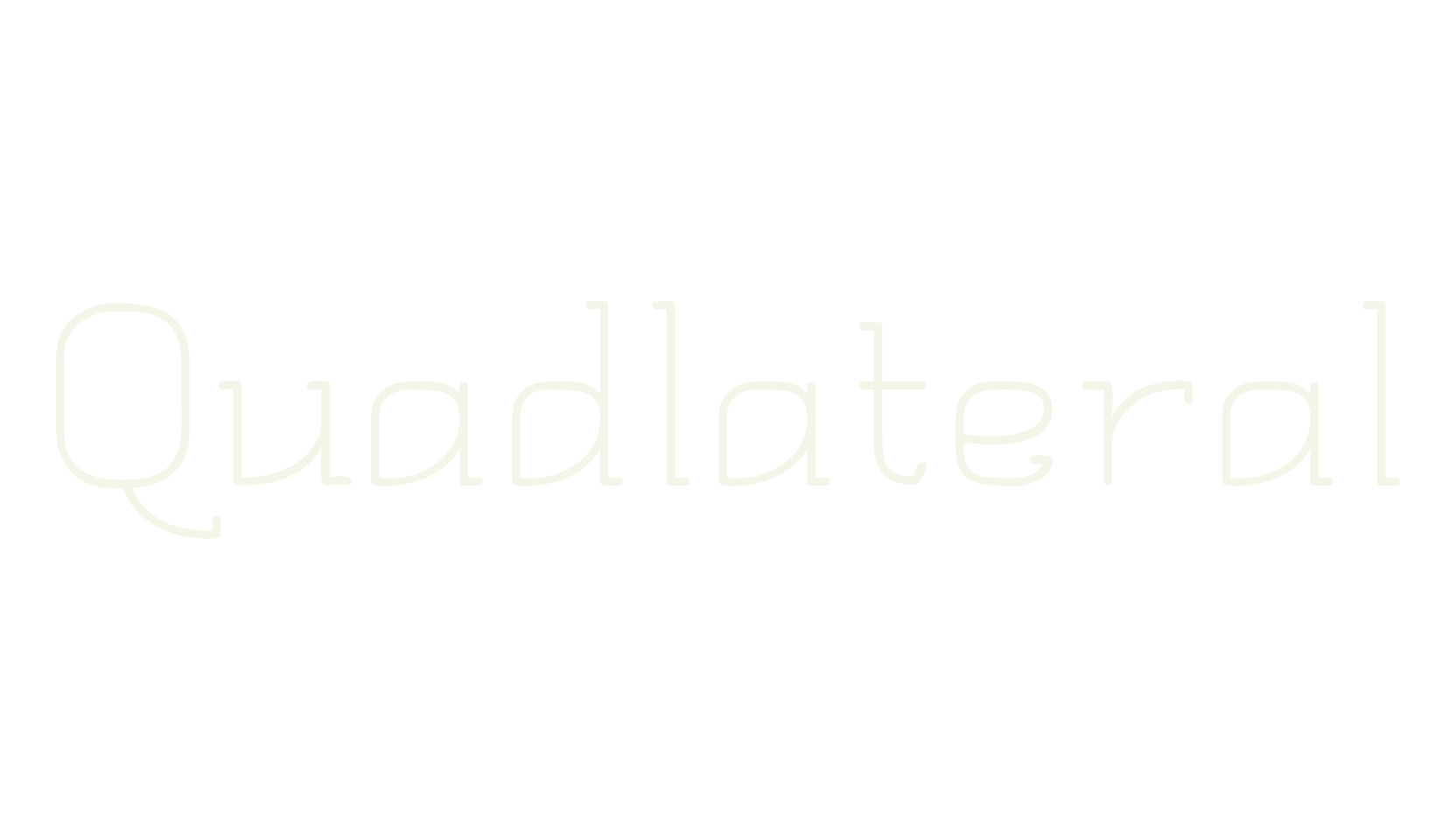 Quadlateral, display market font preview