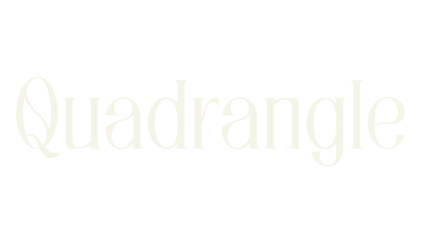 Quadrangle, handwritten font preview