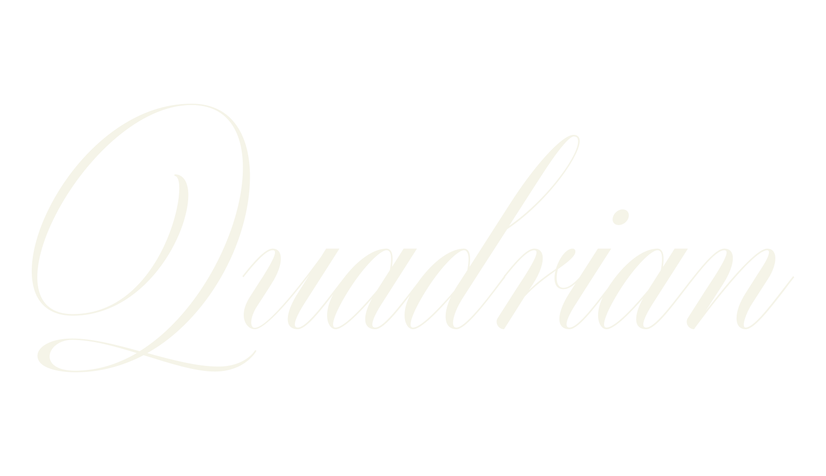 Quadrian, cursive font preview
