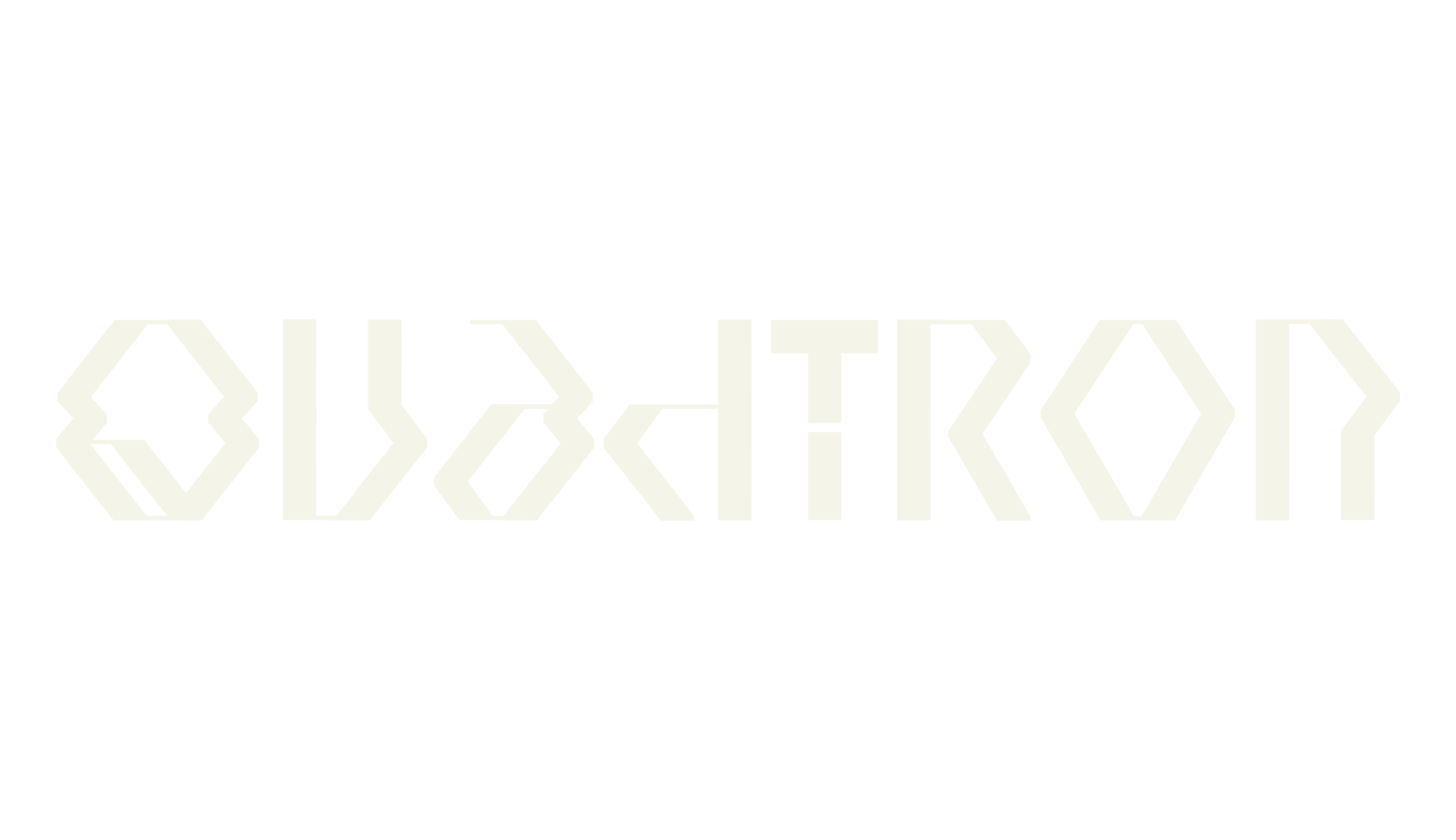 Quadtron, futuristic font preview
