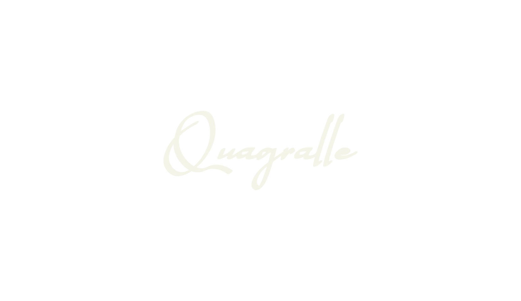 Quagralle, signature font preview