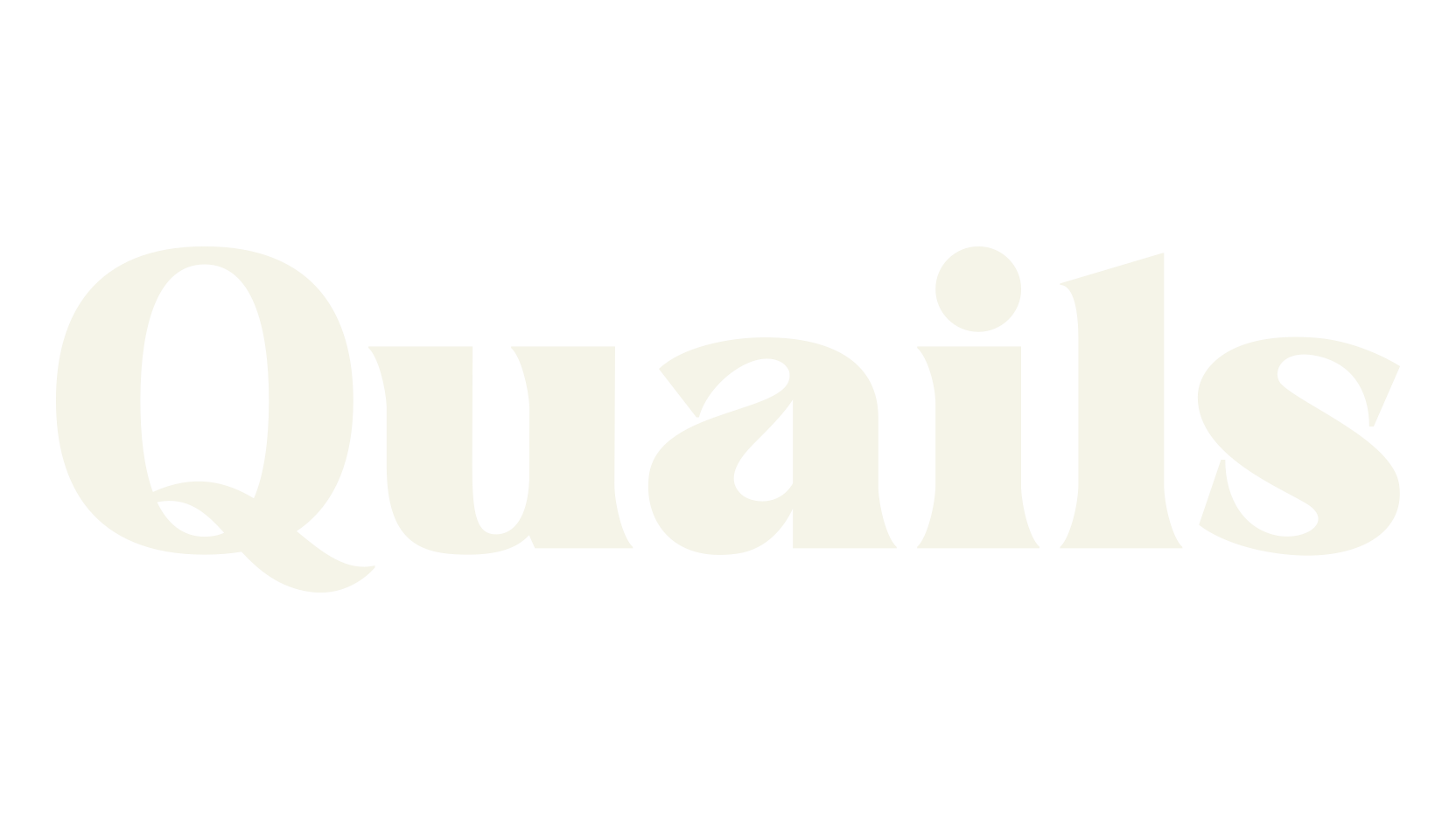 Quails, bold font preview