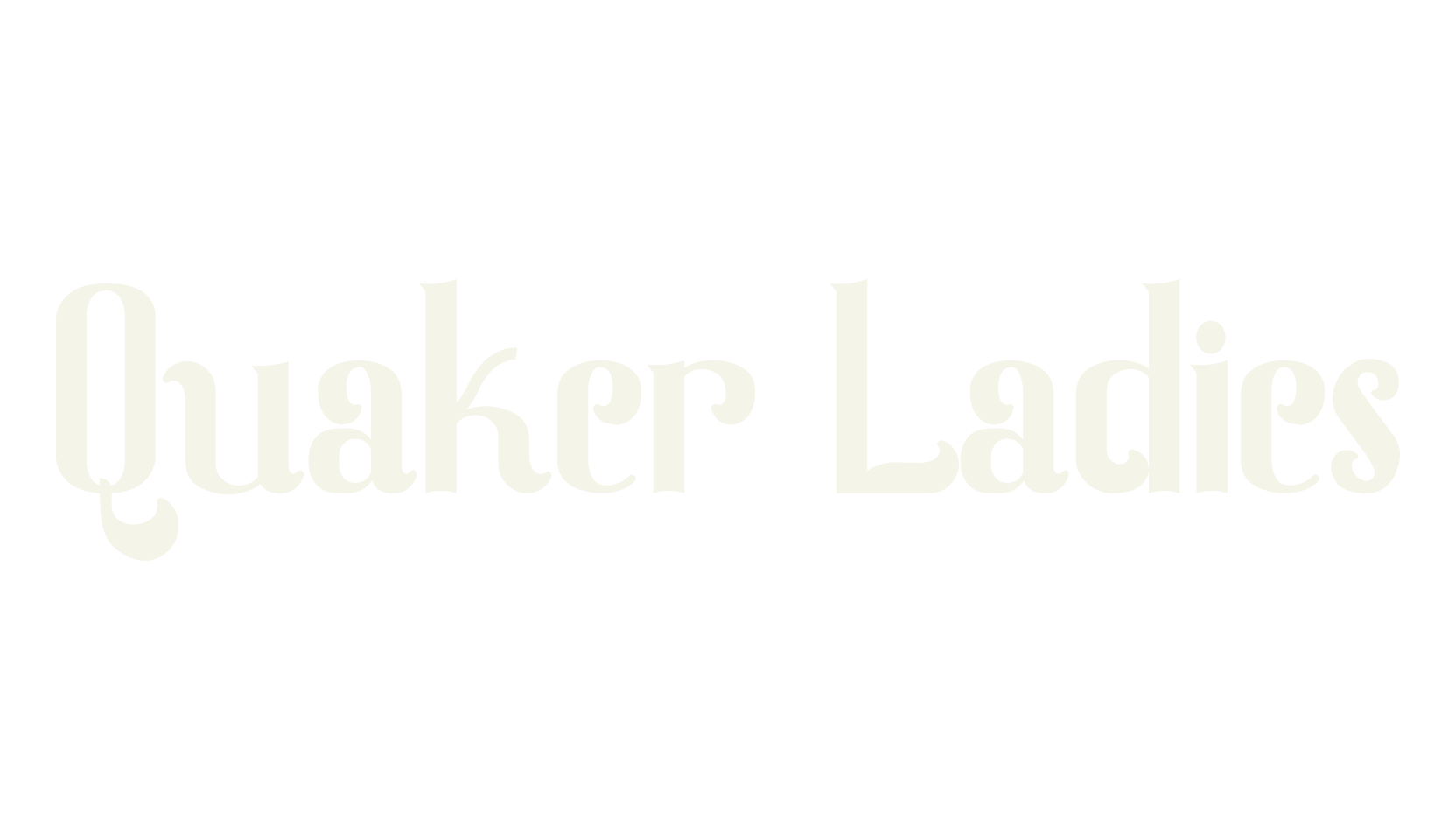 Quaker Ladies, serif font preview