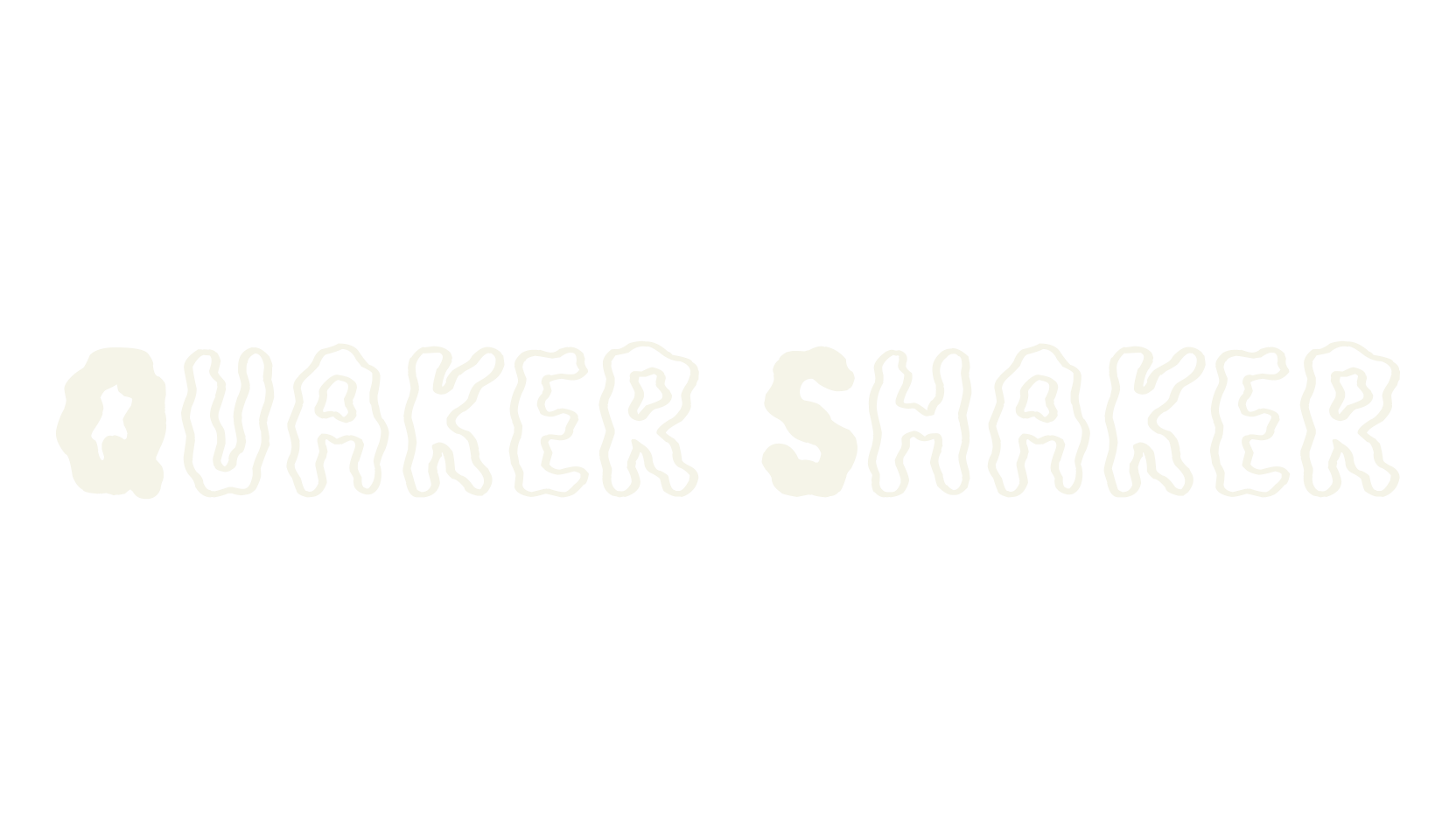 Quaker Shaker, handwritten font preview