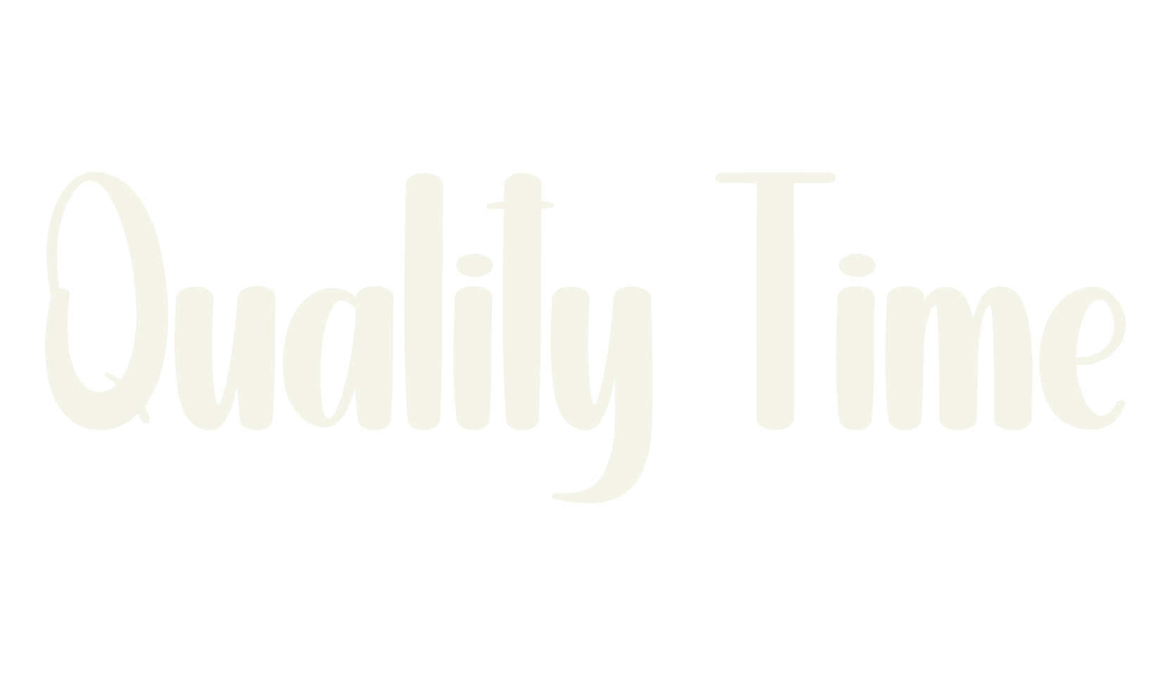 Quality Time, calligraphy font preview