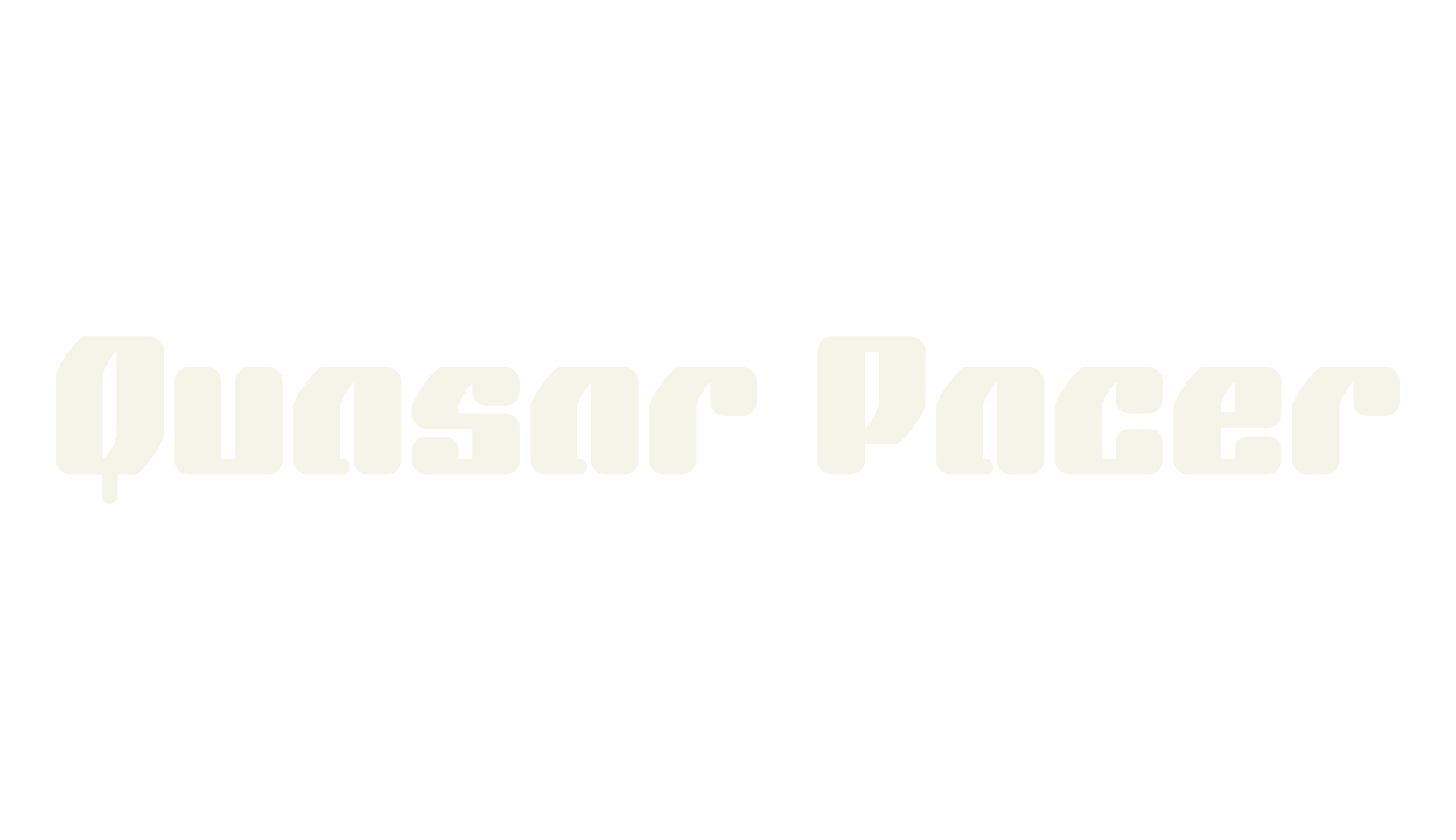 Quasar Pacer, display market font preview