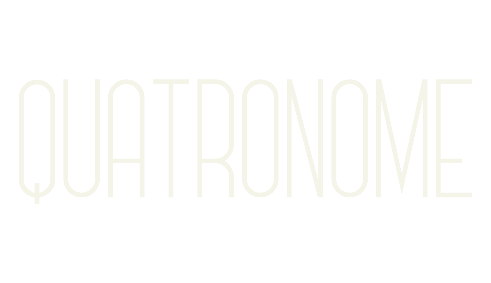 Quatronome, elegant font preview