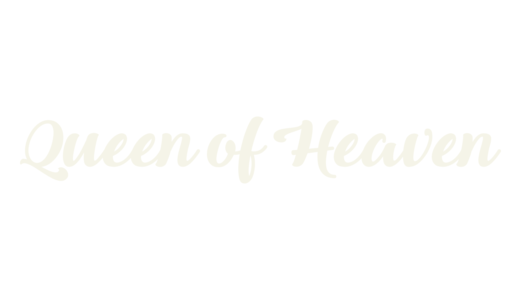 Queen of Heaven, fashion script font preview