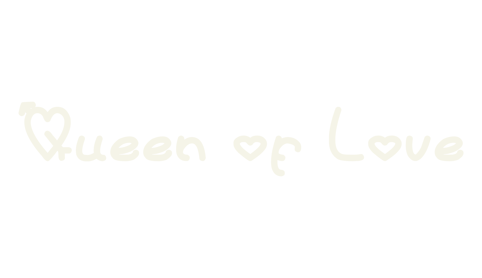 Queen of Love, handwritten font preview