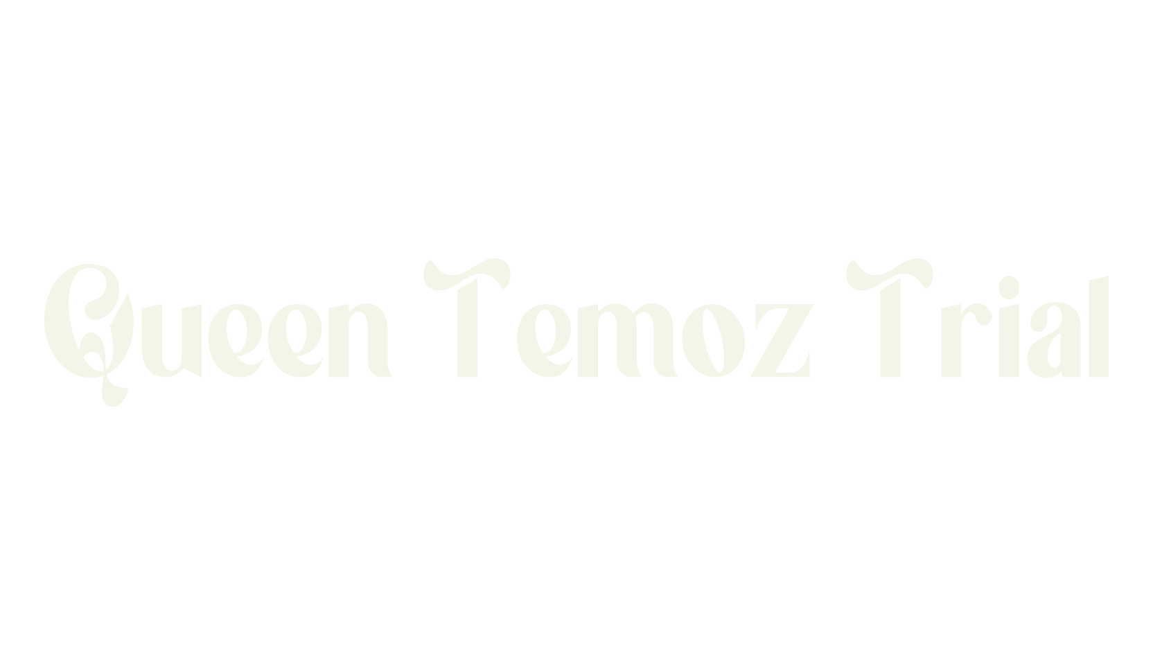 Queen Temoz Trial, sans serif font preview