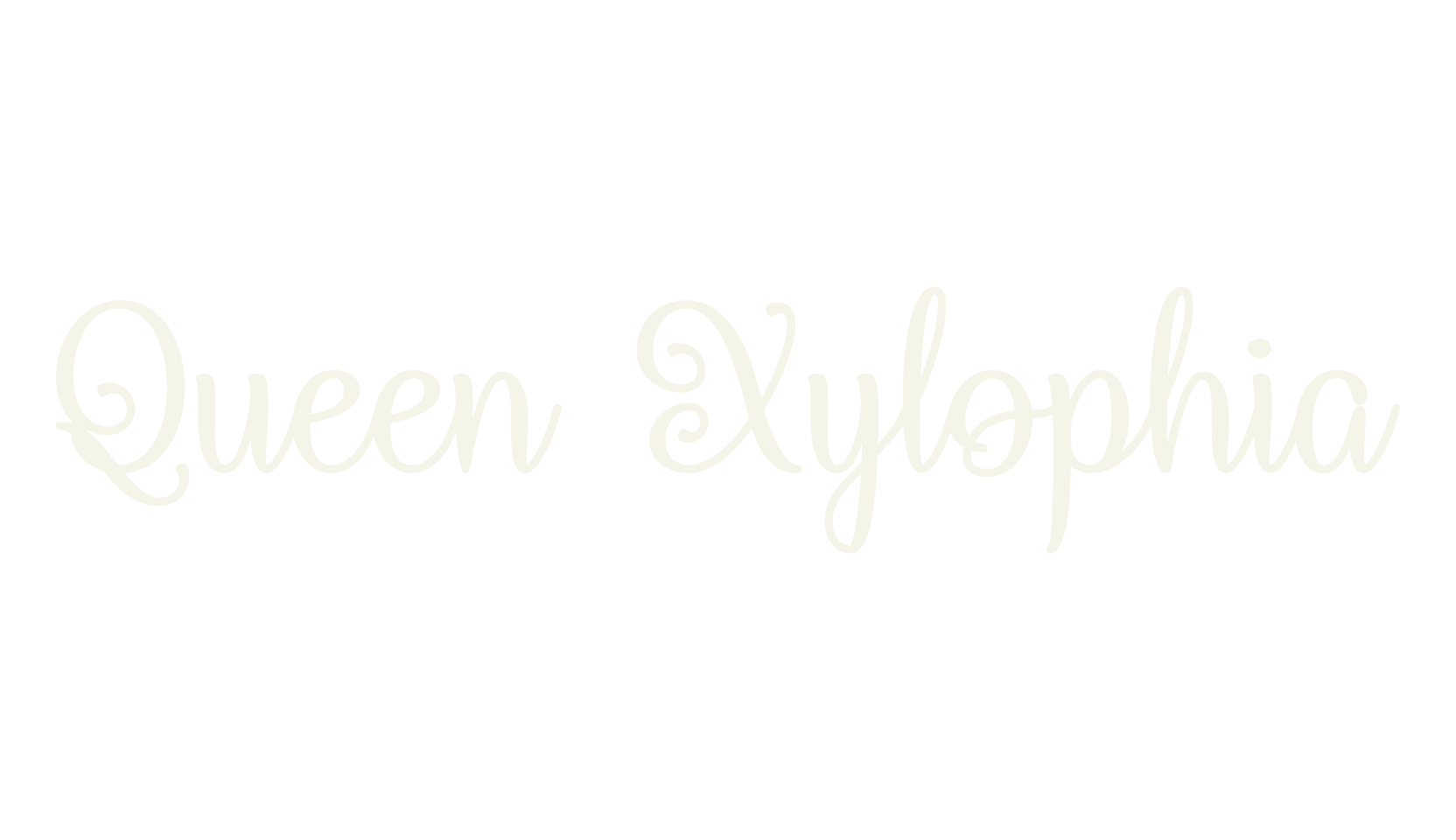 Queen Xylophia, fashion script font preview