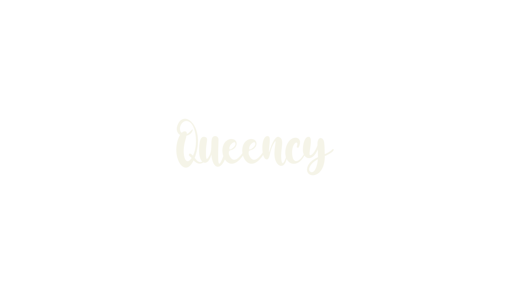 Queency, fashion script font preview