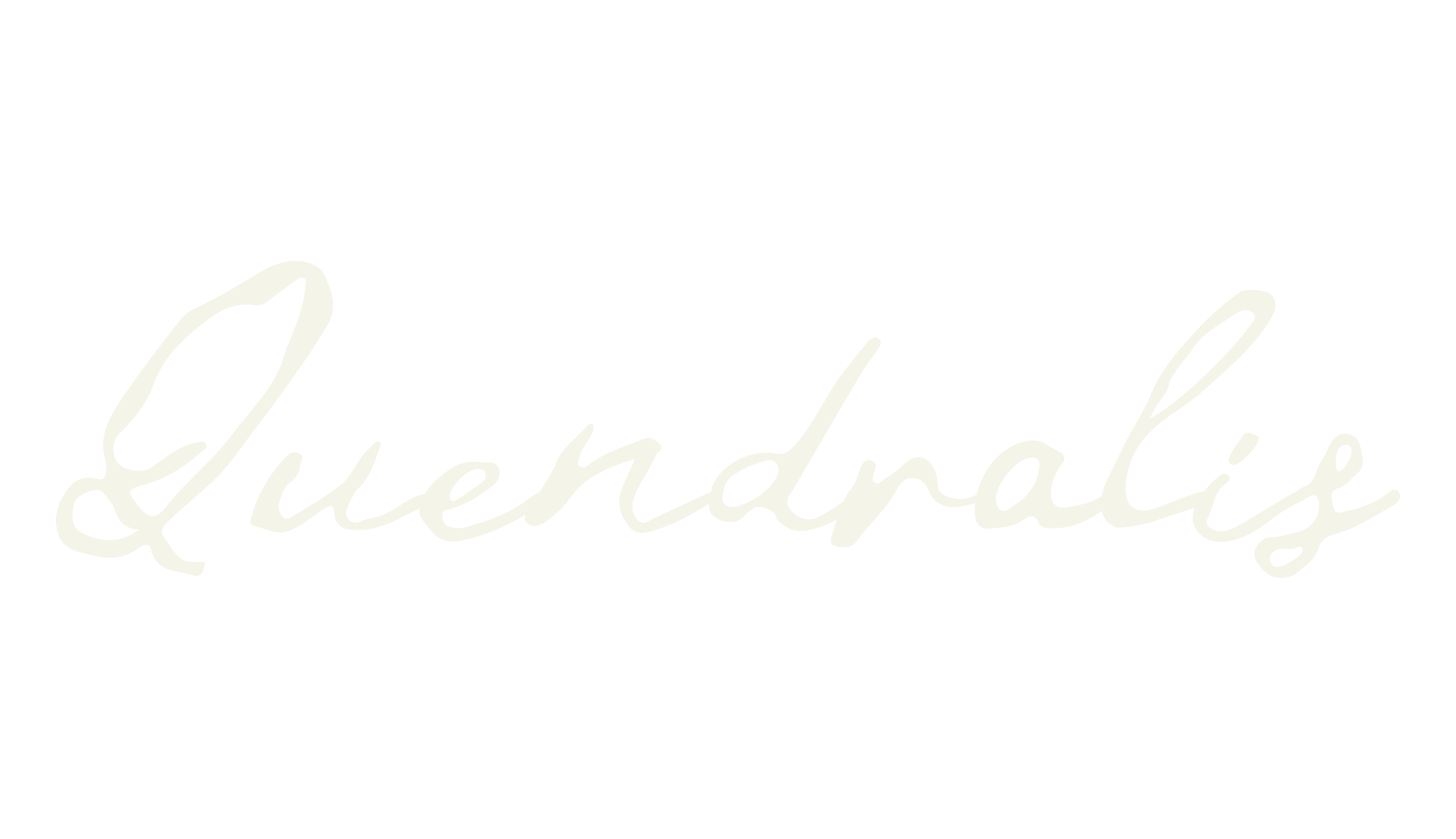 Quendralis, hand drawn font preview
