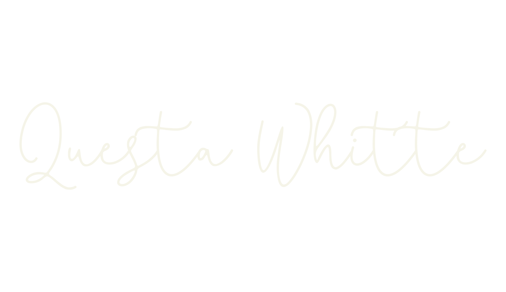 Questa Whitte, fashion sign font preview