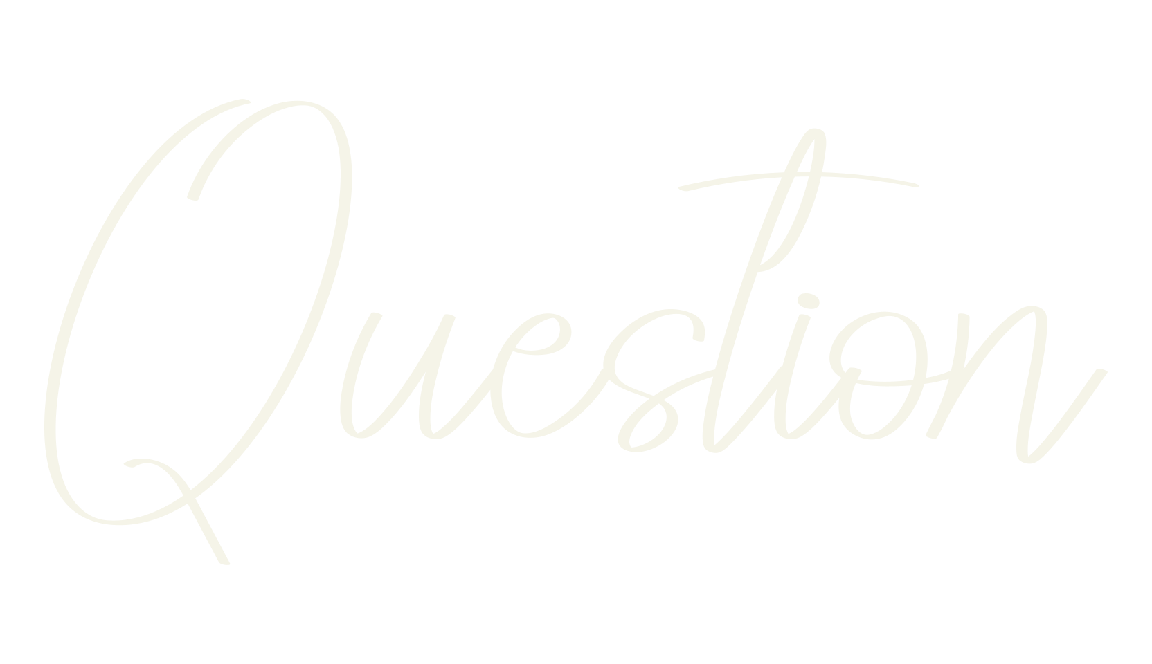 Question, calligraphy font preview