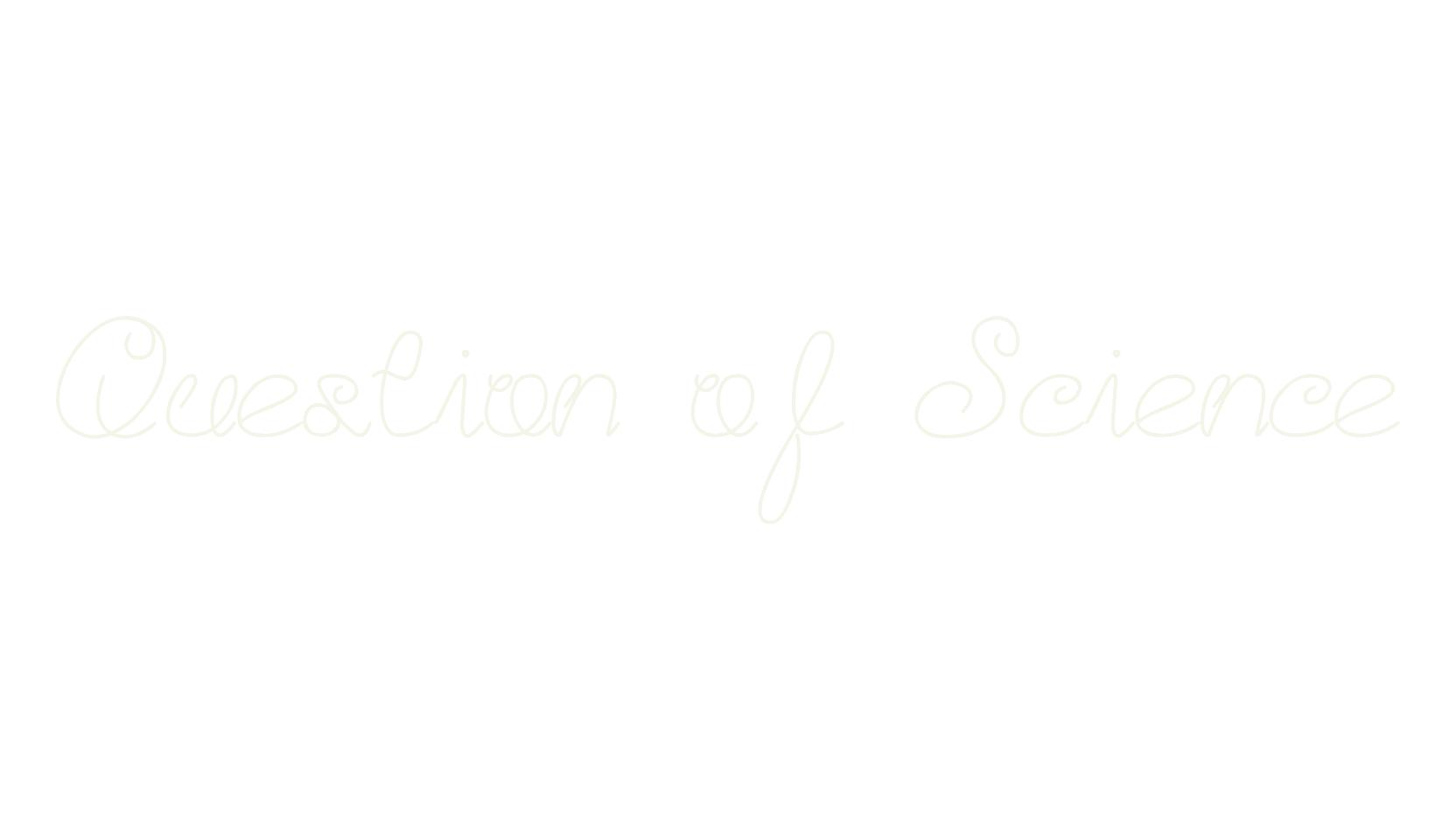 Question of Science, handwritten font preview