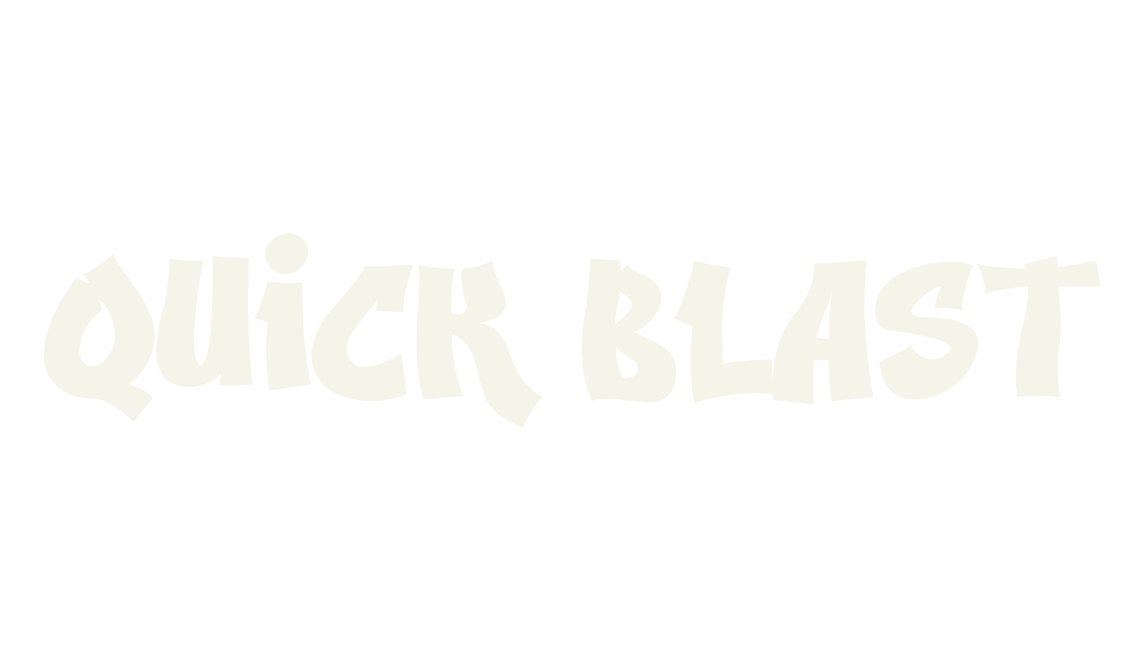Quick Blast, graffiti font preview