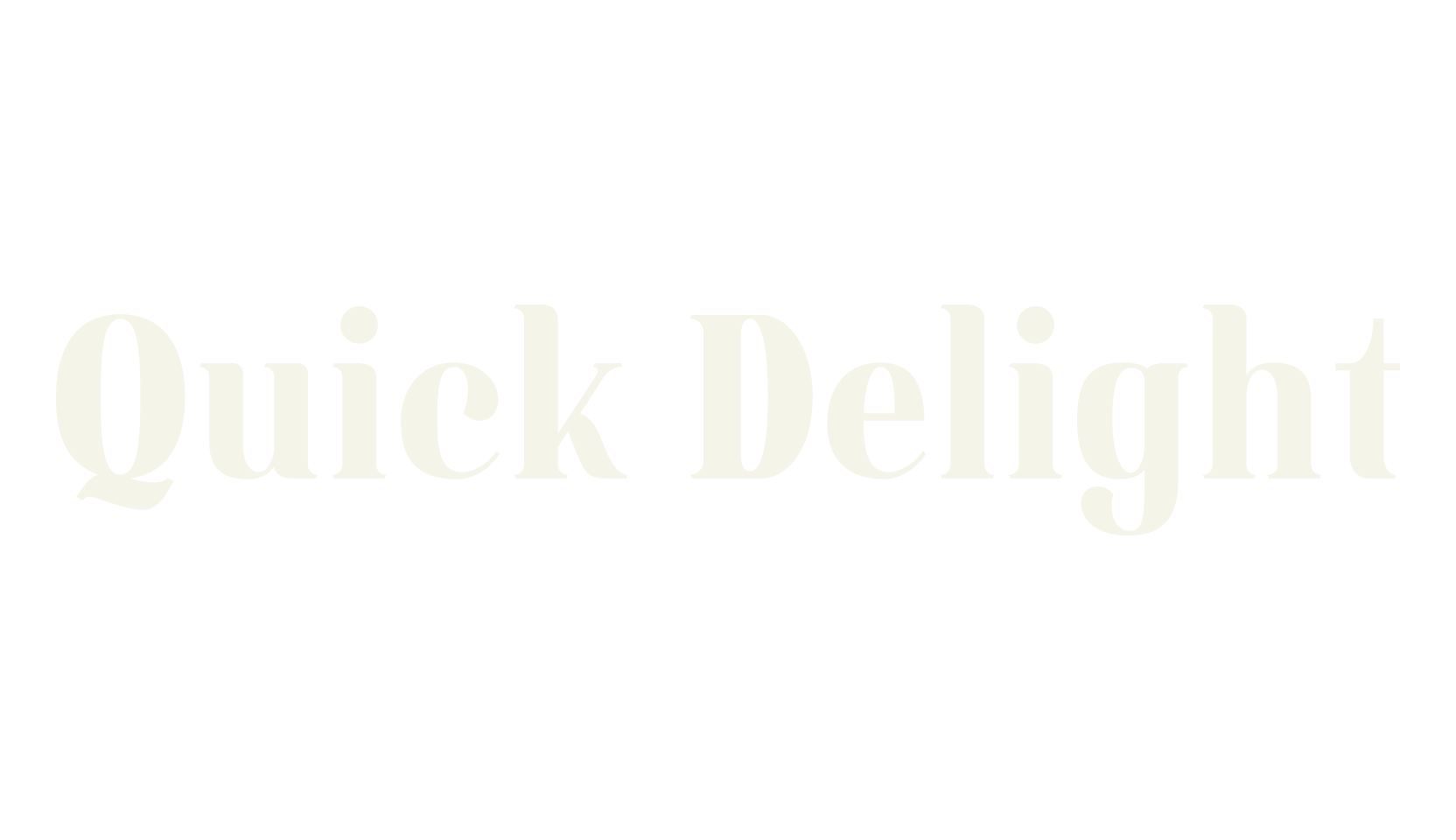 Quick Delight, serif font preview