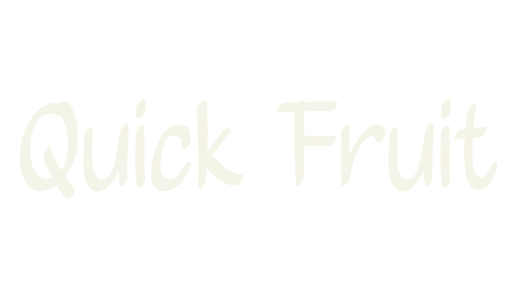 Quick Fruit, handwriting font preview