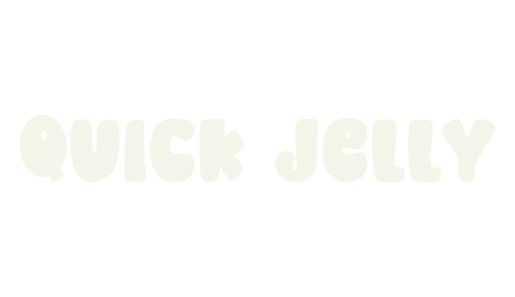 Quick Jelly, bubble font preview