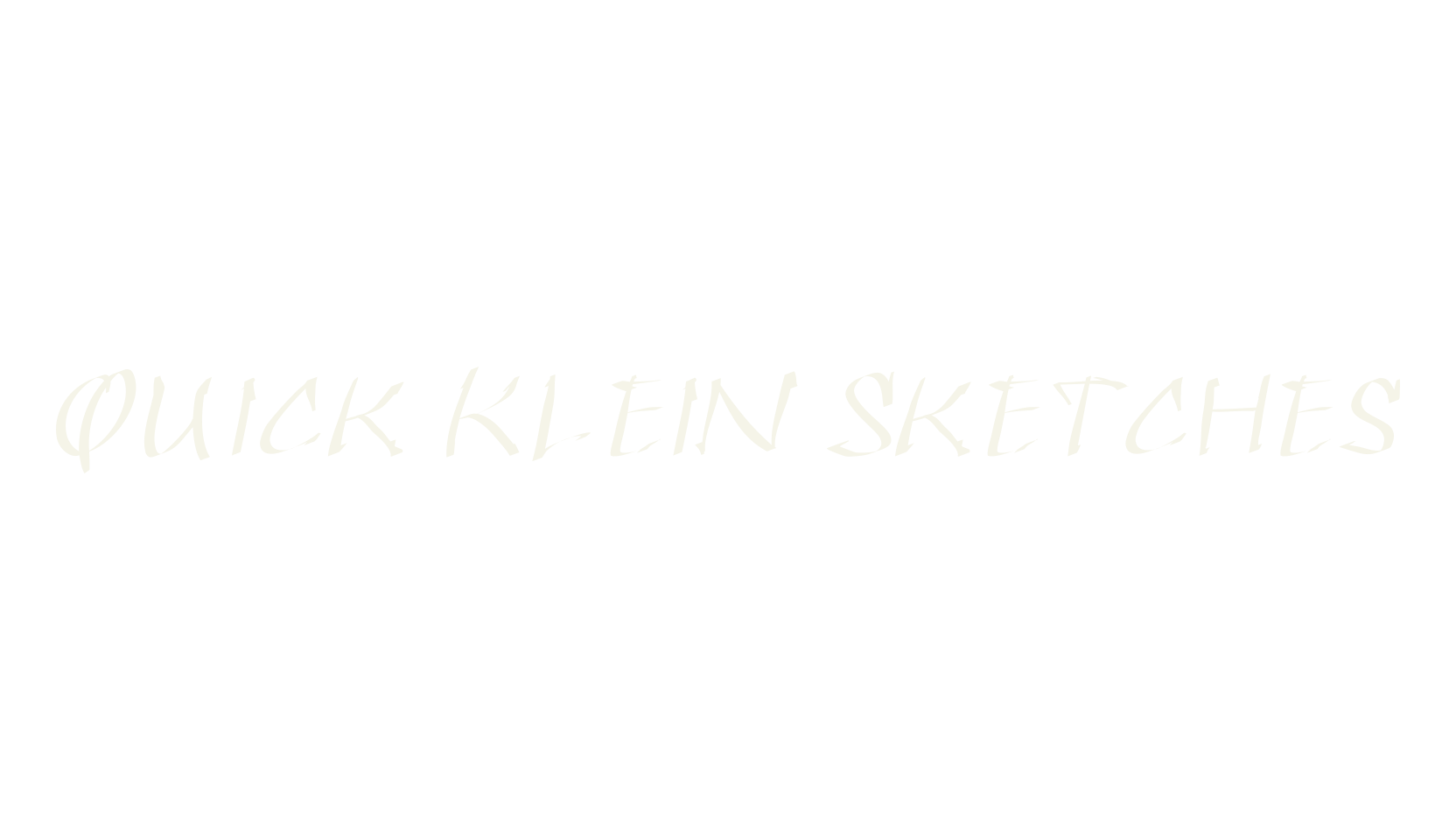 Quick Klein Sketches, fashion script font preview