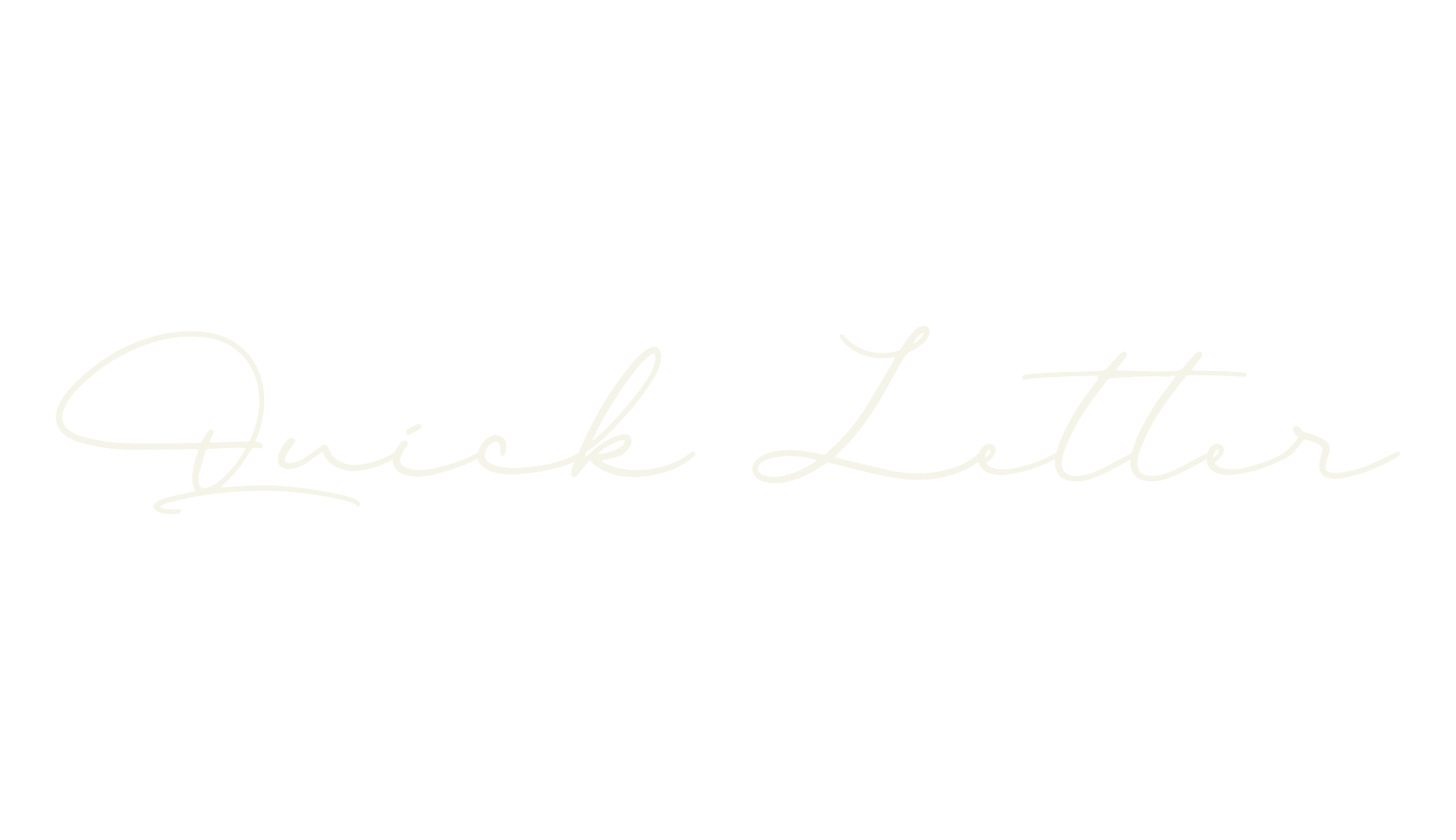 Quick Letter, fashion script font preview