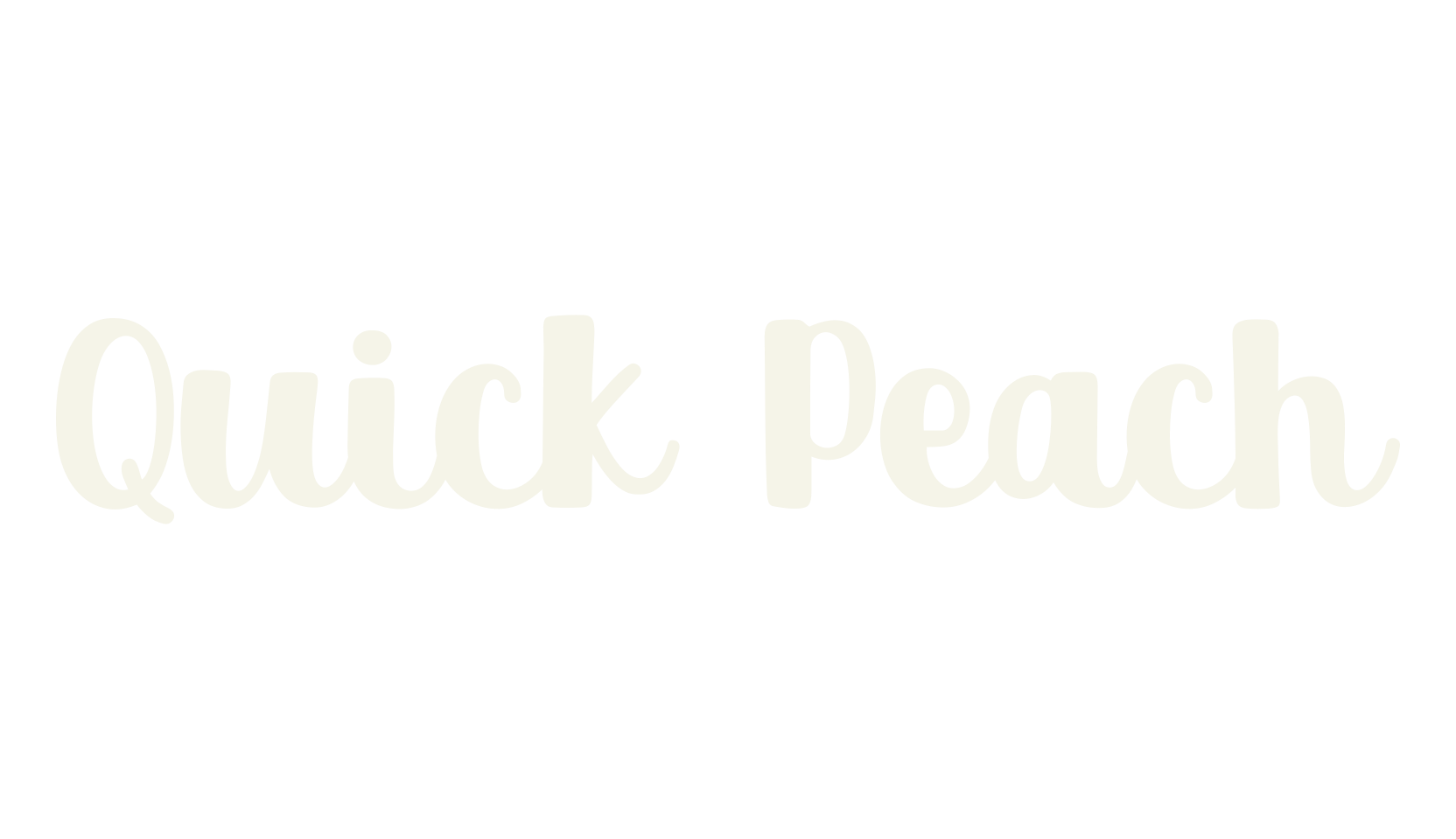 Quick Peach, fashion script font preview