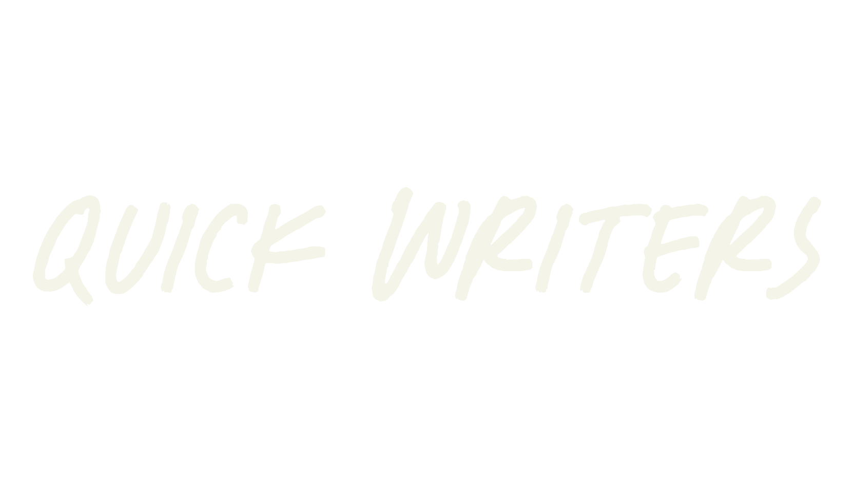 Quick Writers, handwritten font preview