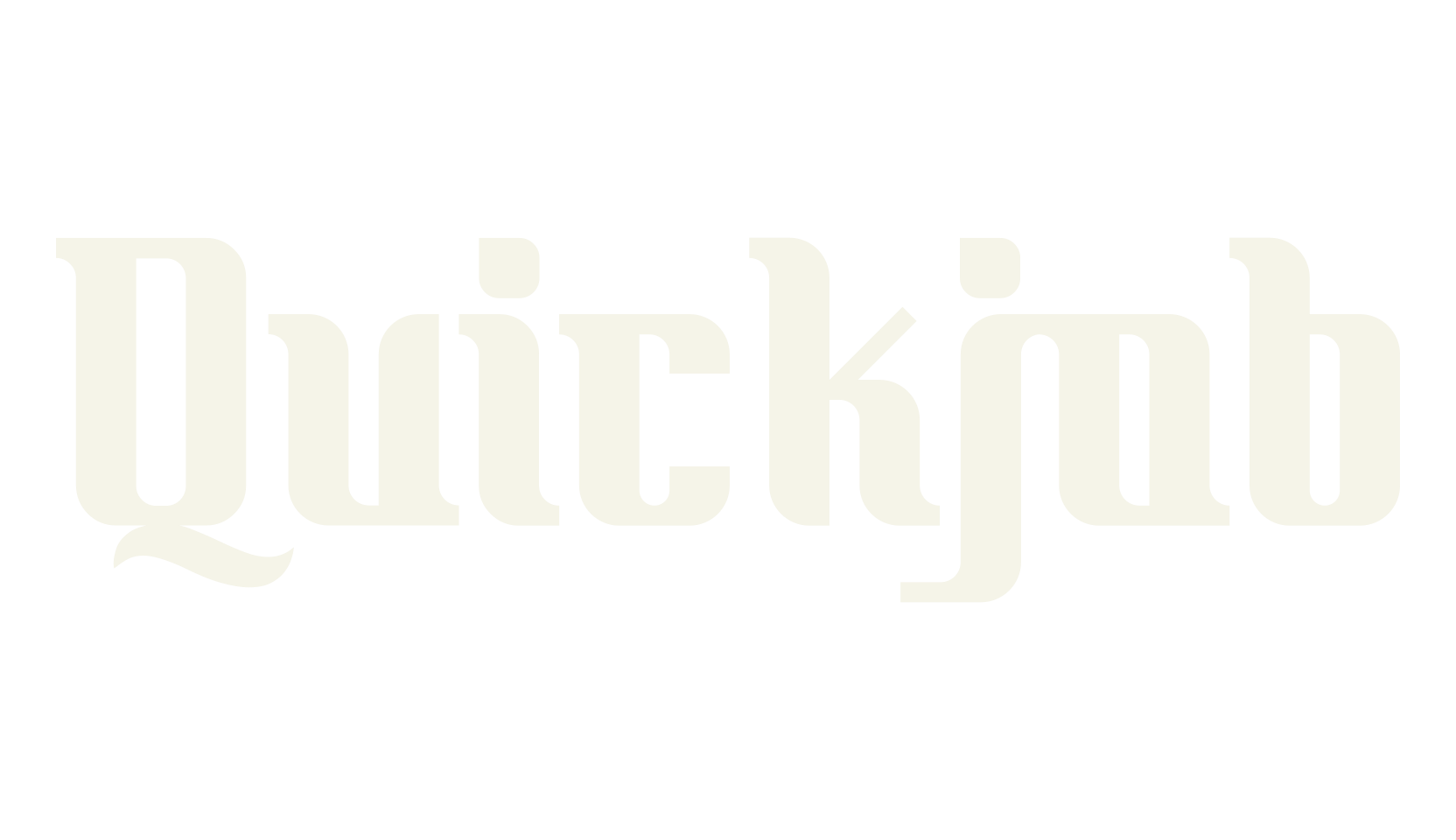 Quickjob, bold font preview