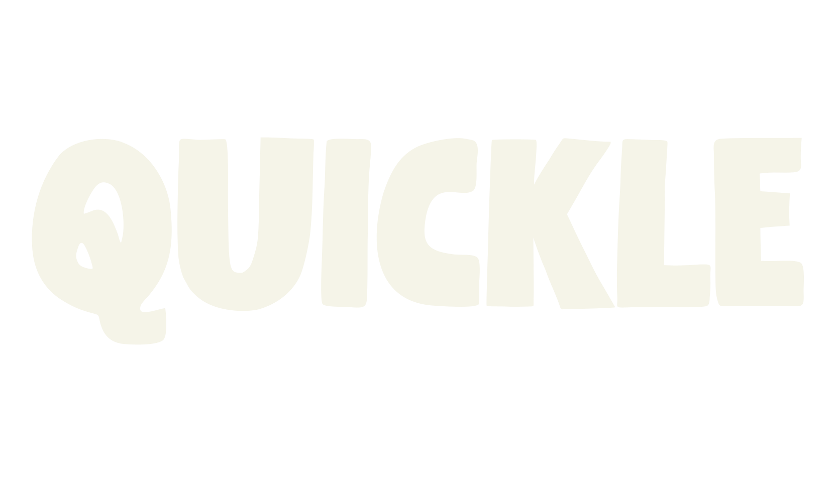 Quickle, hand drawn font preview