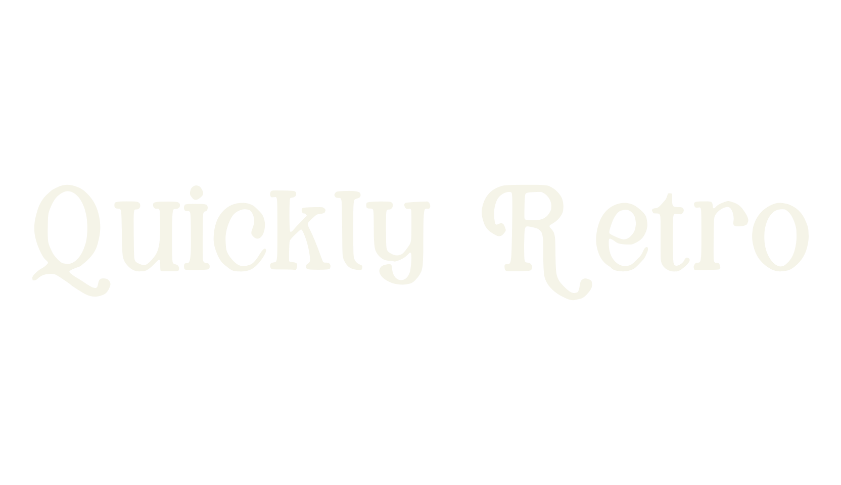 Quickly Retro, retro font preview