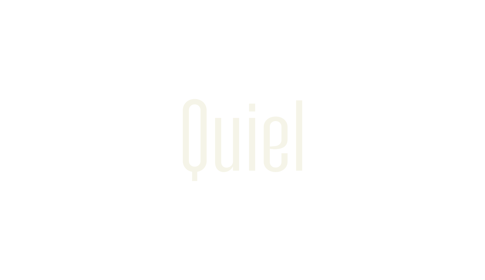 Quiel, bold font preview