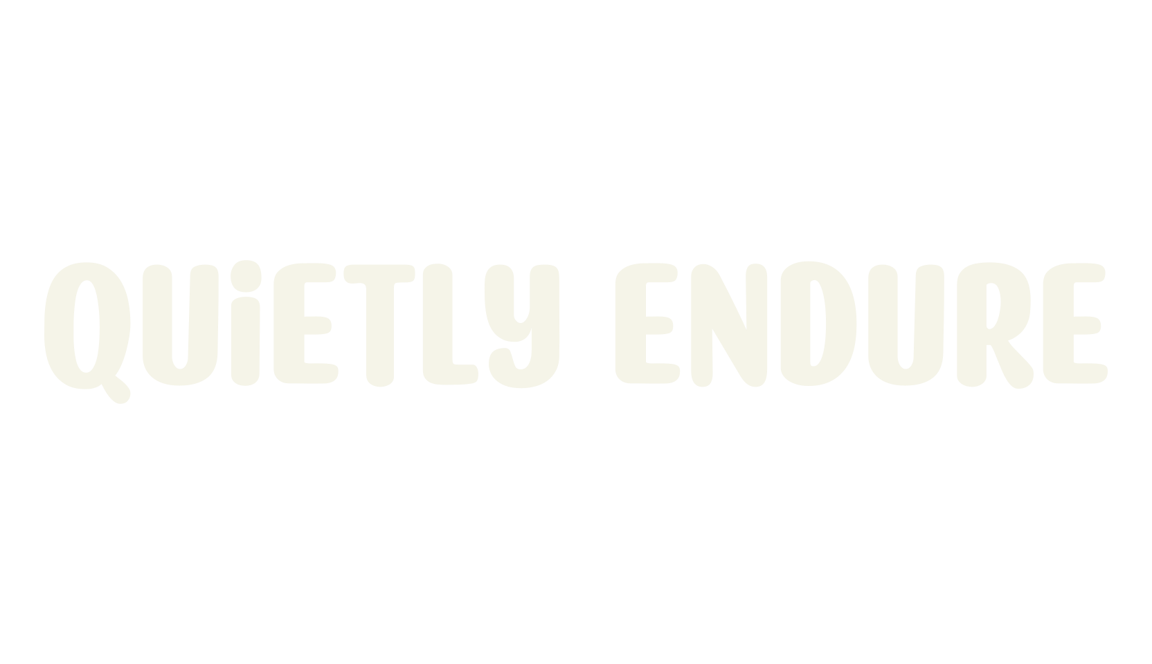 Quietly Endure, display market font preview