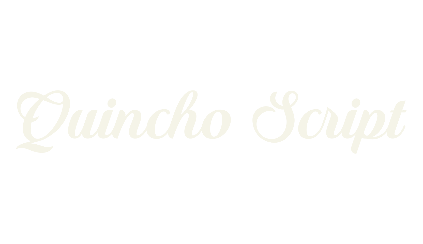 Quincho Script, fashion script font preview