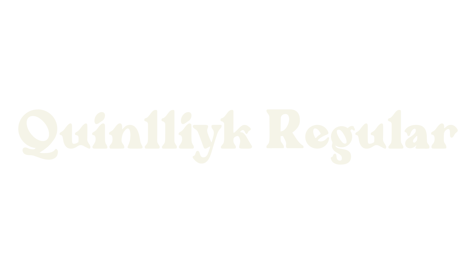 Quinlliyk Regular, fashion script font preview