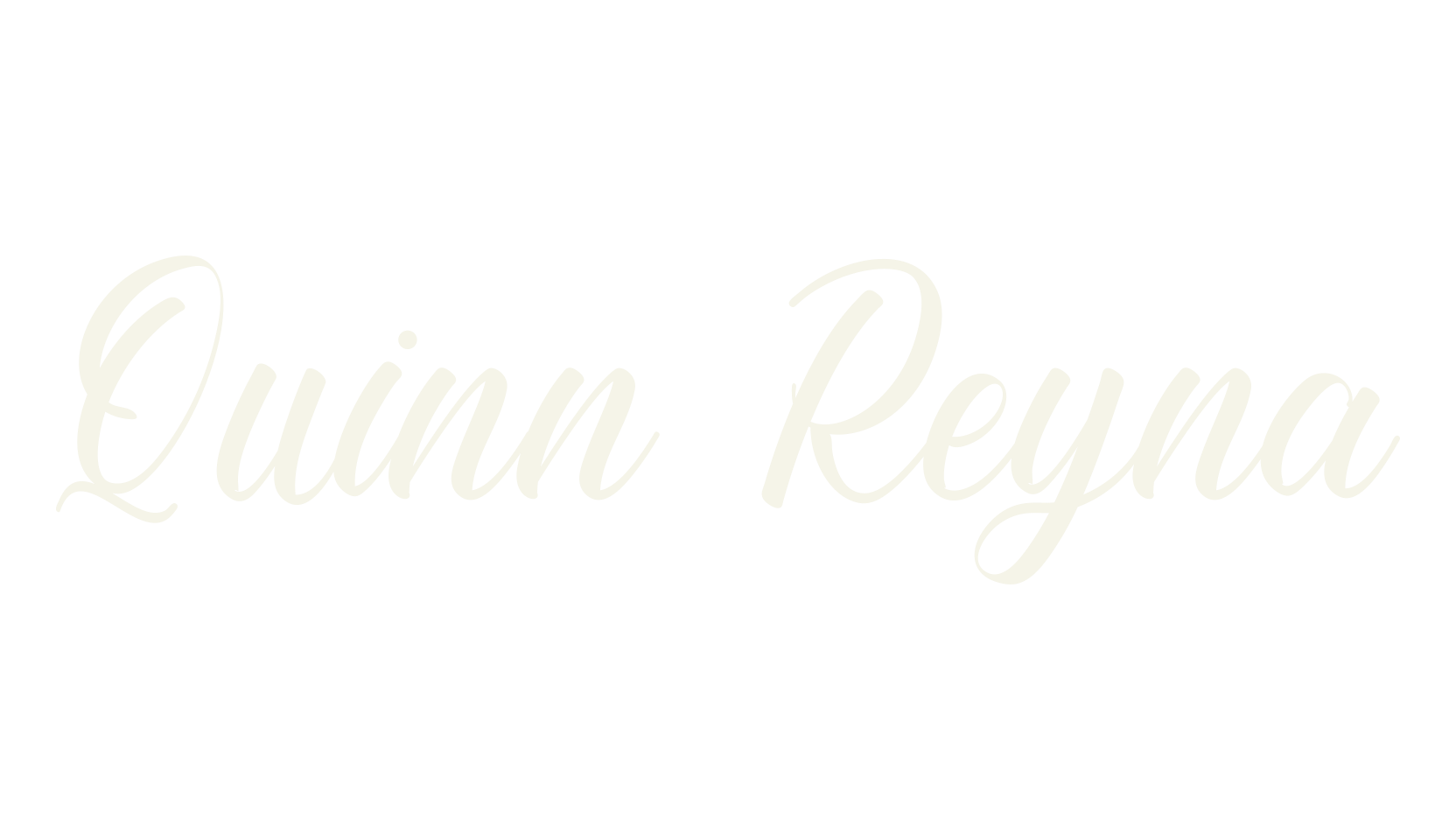 Quinn Reyna, calligraphy font preview