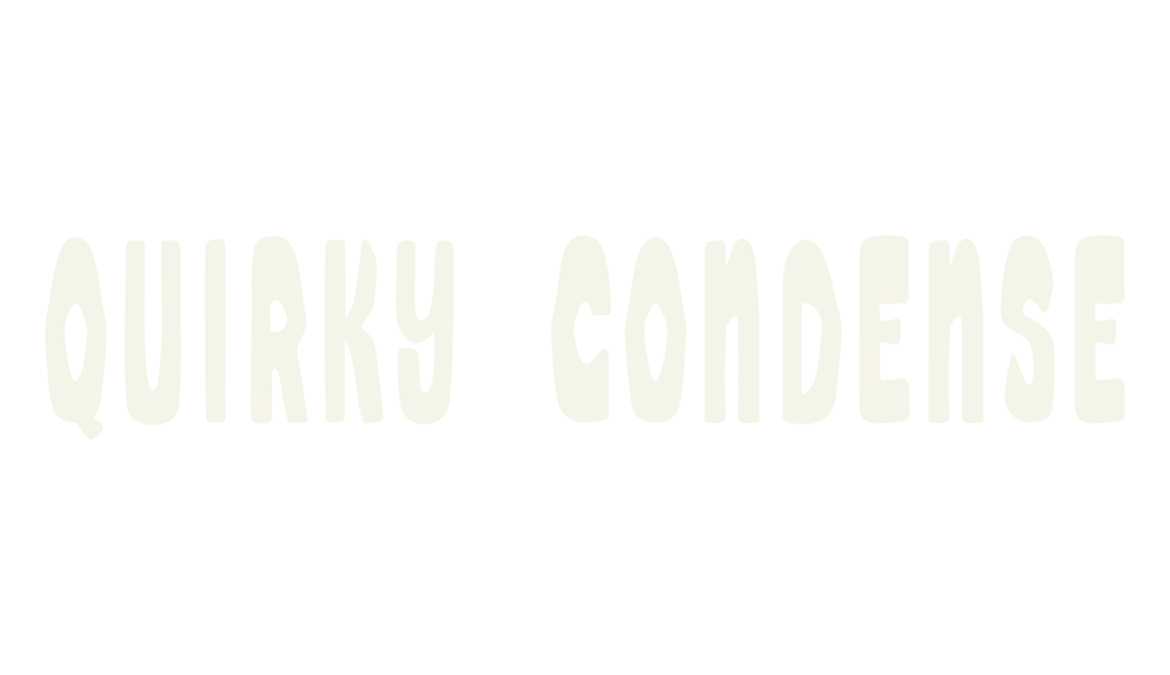 Quirky Condense, quirky font preview