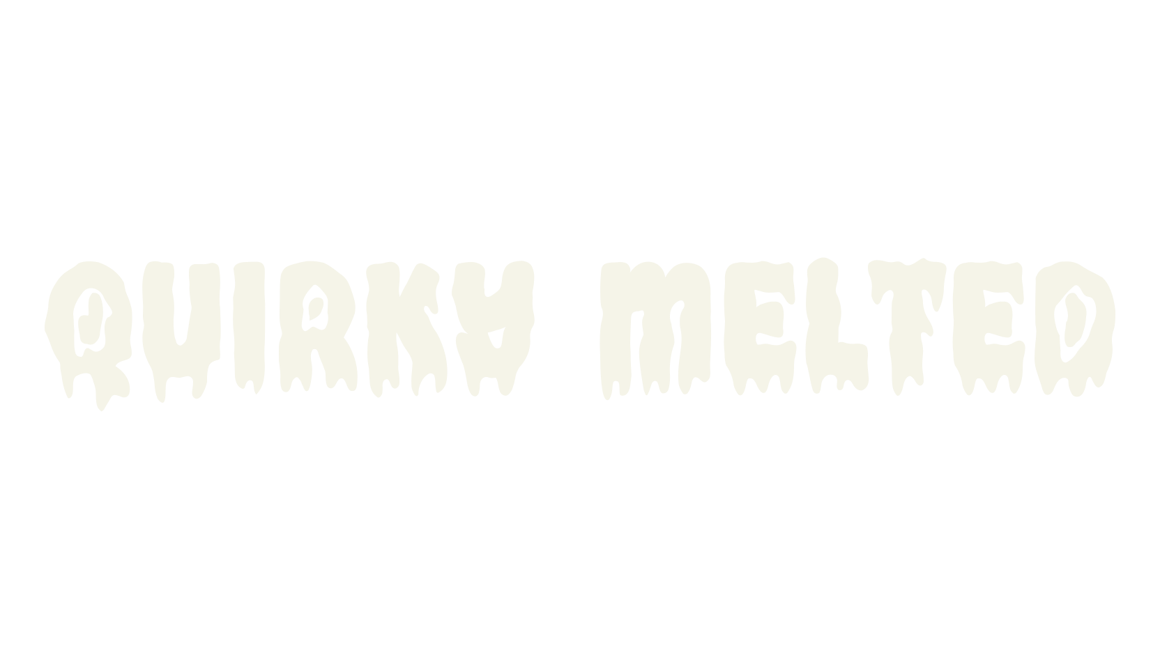 Quirky Melted, blood font preview