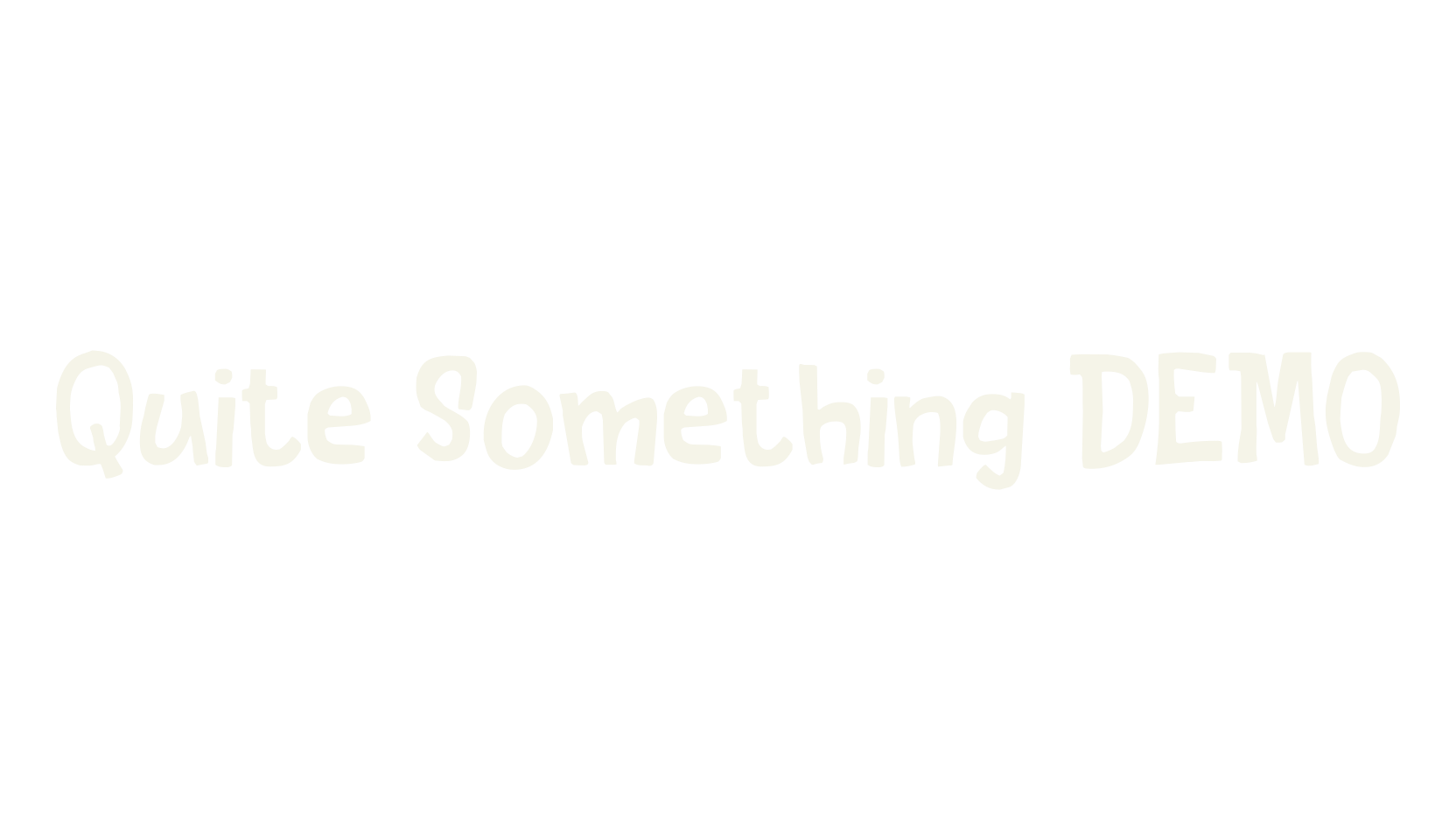 Quite Something DEMO, handwritten font preview