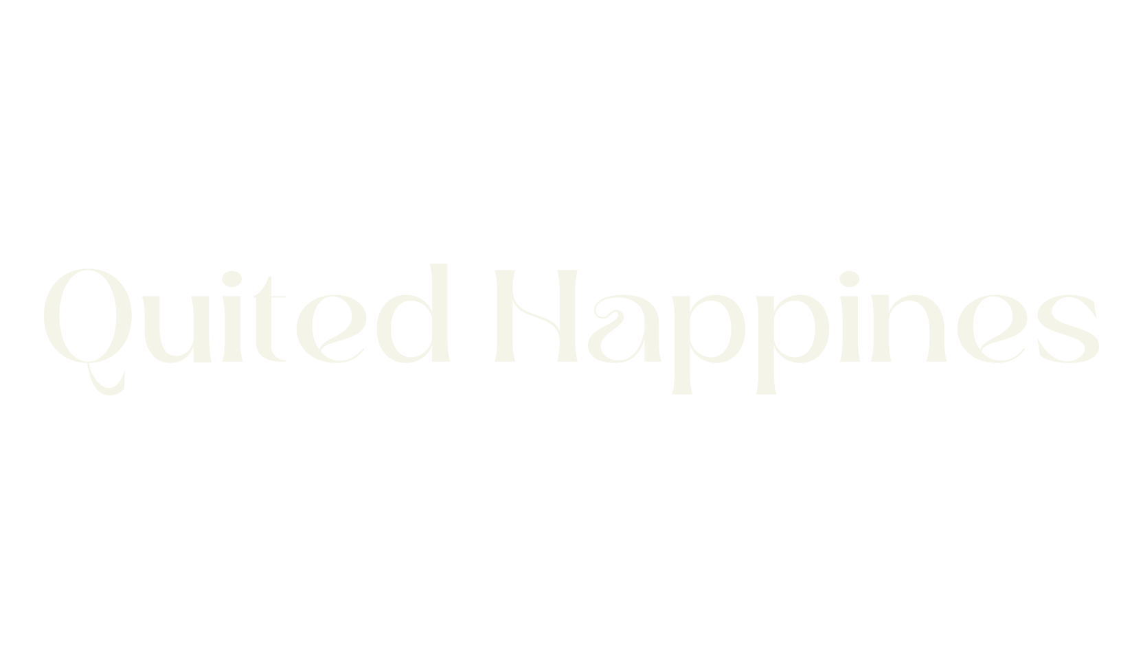 Quited Happines, stylish font preview
