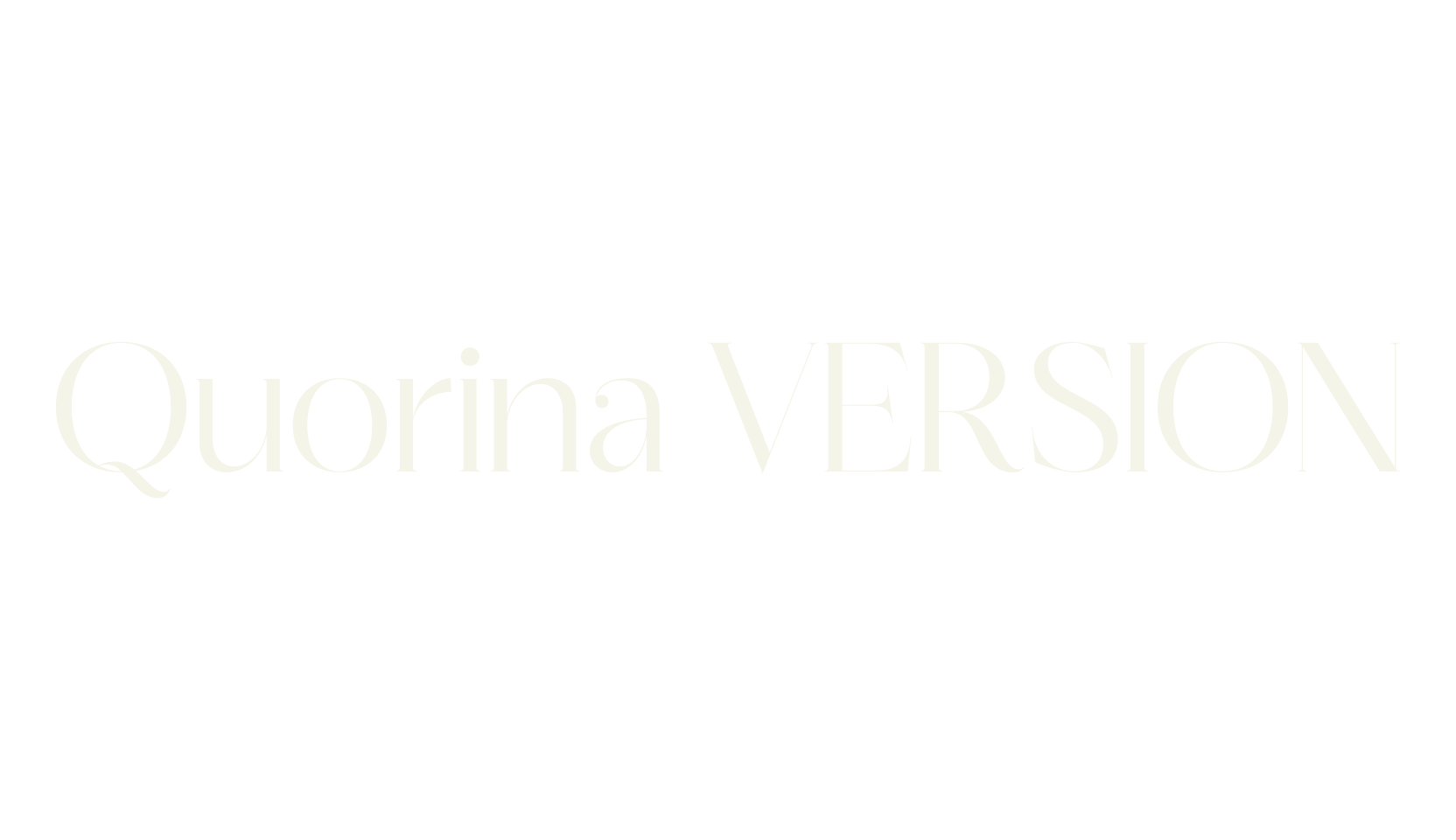Quorina VERSION, serif font preview